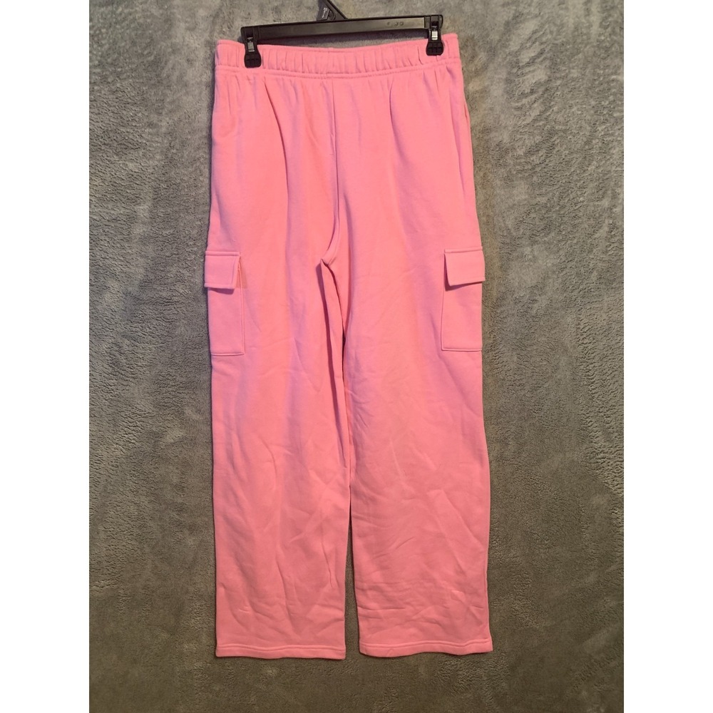 No Boundaries Womens XS 0-2 Pink Cargo Sweatpants Fleece Drawstring NWT - Picture 7 of 7
